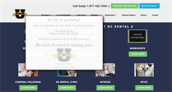 Desktop Screenshot of ncdentalu.com