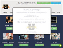 Tablet Screenshot of ncdentalu.com